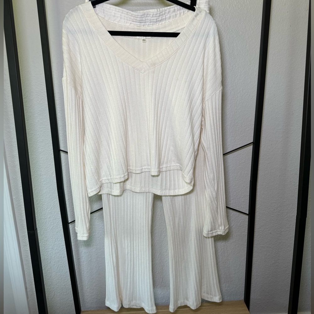 Z Supply Bloomfield Ribbed Set In Ivory